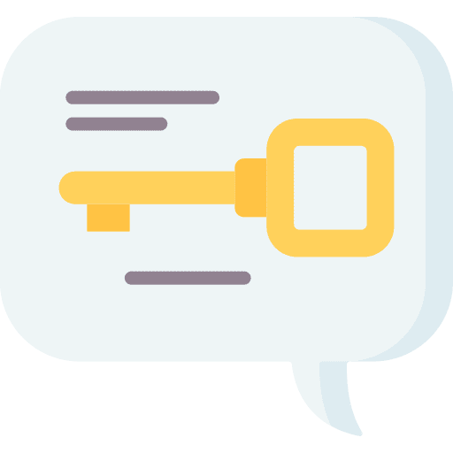 Keyword key marketing main icon Keyword key marketing main icon
