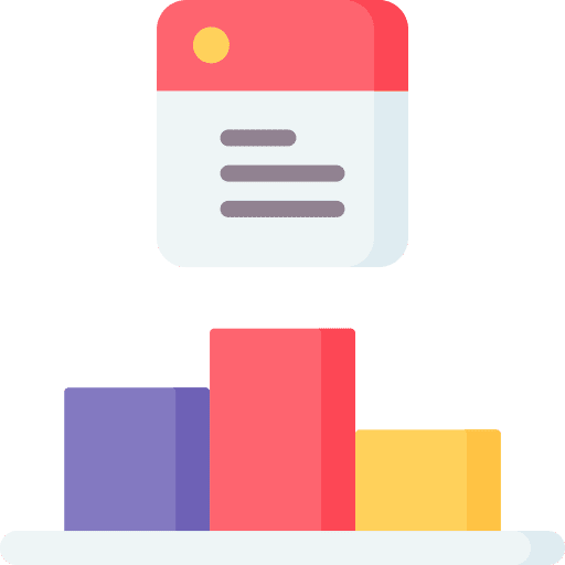 Ranking website position statistics icon Ranking website position statistics icon