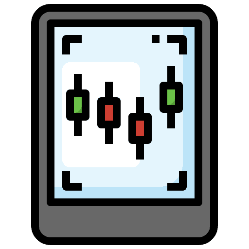 Ipad ipad business and finance trade icon