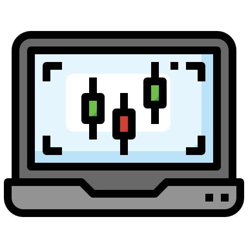 Laptop trade laptop stock icon