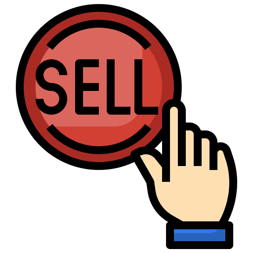 Selling business and finance sell selling icon Selling business and finance sell selling icon