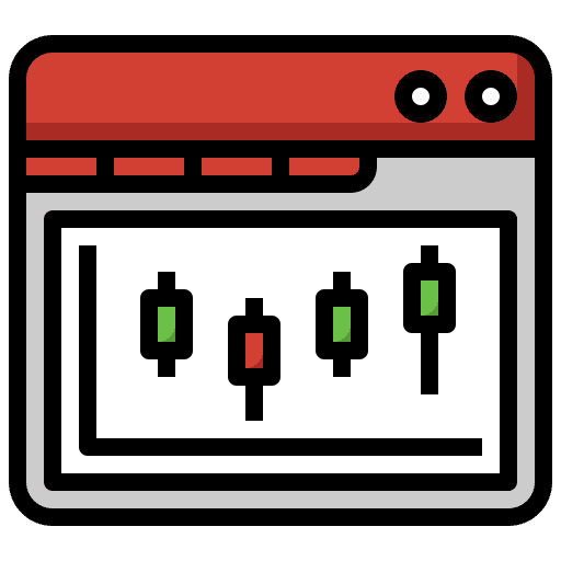 Browser chart browser risk icon Browser chart browser risk icon