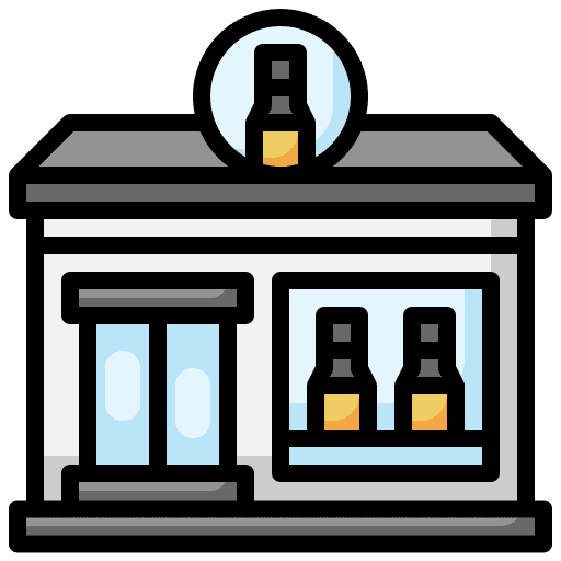 Off license club beer bar icon Off license club beer bar icon