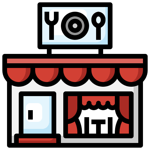 Restaurant cafe shop food icon