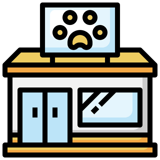 Pet shop pet shop architectonic veterinary icon Pet shop pet shop architectonic veterinary icon