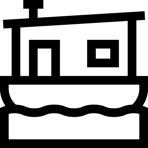 House boat navigation transportation house boat icon House boat navigation transportation house boat icon