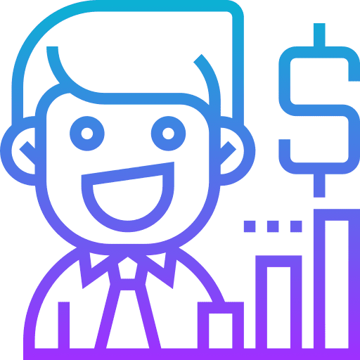 Founder boss people business and finance icon Founder boss people business and finance icon