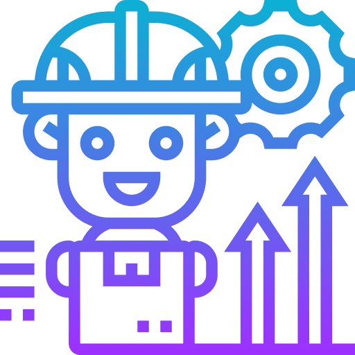 High performance user production factory plant icon High performance user production factory plant icon