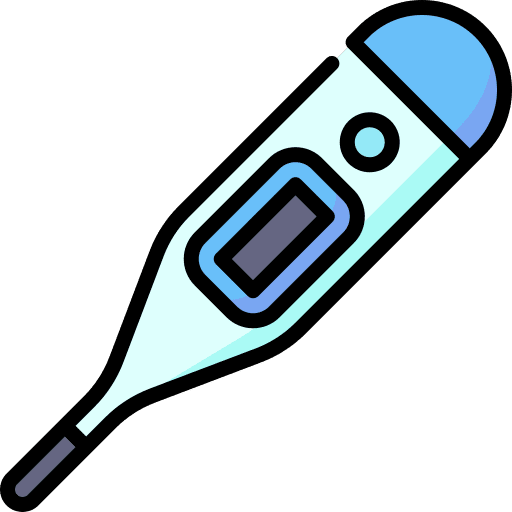 Thermometer temperature healthcare and medical fever icon