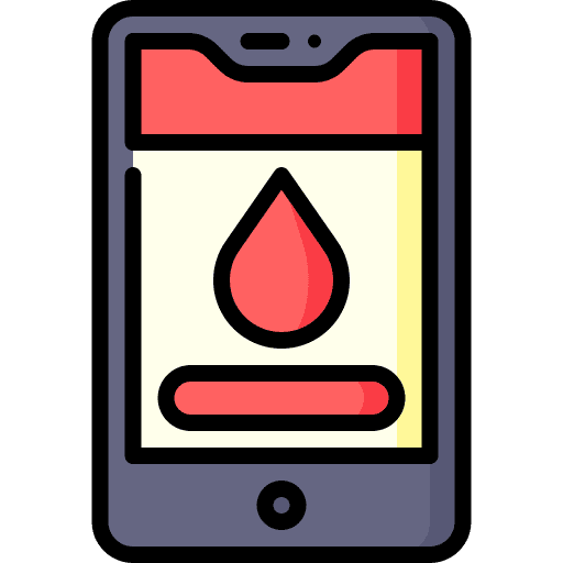 App smartphone app blood donation icon App smartphone app blood donation icon