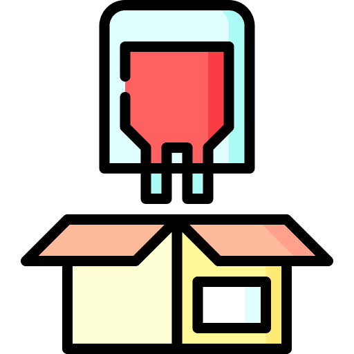 Blood donation care healthcare and medical distribution icon Blood donation care healthcare and medical distribution icon