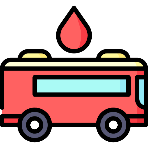 Bus medical healthcare vehicle icon Bus medical healthcare vehicle icon