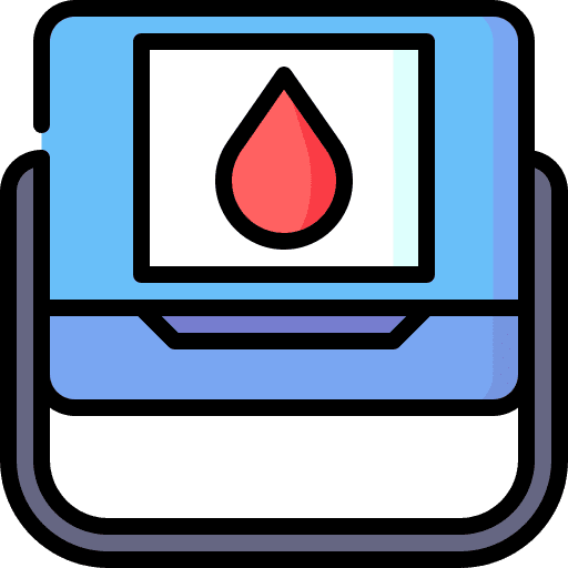 Ice box portable fridge transport blood bag icon Ice box portable fridge transport blood bag icon