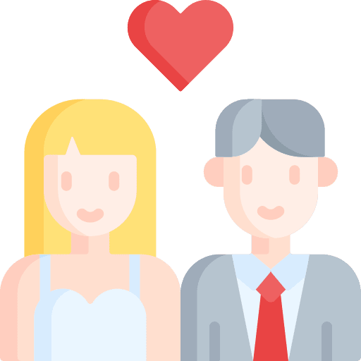 Couple proposal wedding ring couple icon
