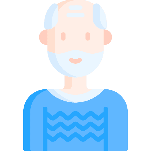 Grandfather grandpa user old icon