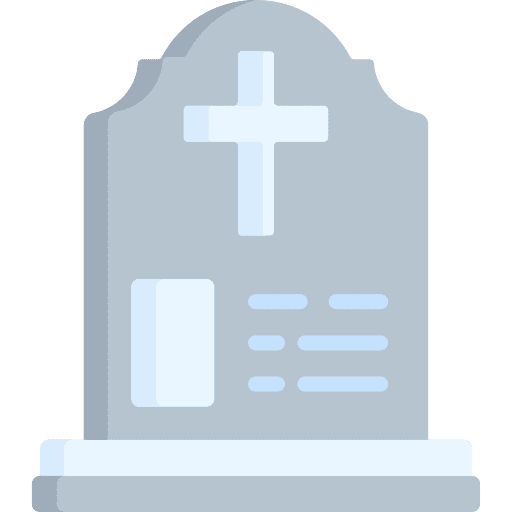 Tombstone grave cementery cultures icon