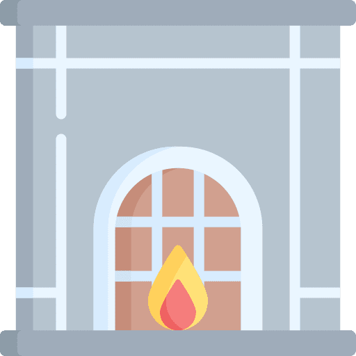 Fireplace home decoration fireplace warm icon