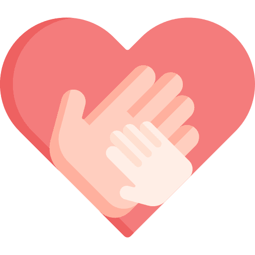 Hands give love and romance hands icon