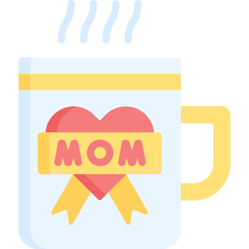 Mug gift love mug icon