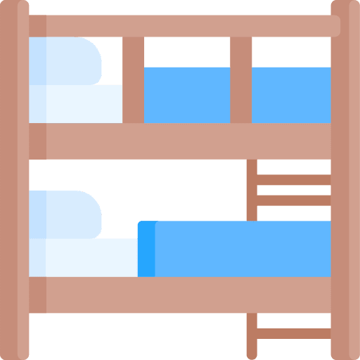 Bunk bed bed hotel rest icon