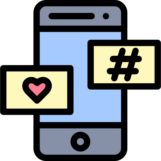 Social media share ui like icon