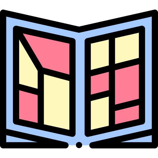 Comic library vignette comic shop icon Comic library vignette comic shop icon