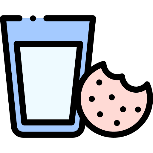 Cookies dessert milk glass of milk icon Cookies dessert milk glass of milk icon