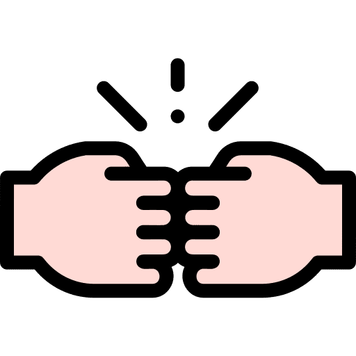 Friends fist empowerment hands and gestures icon Friends fist empowerment hands and gestures icon