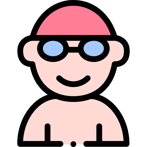 Swimming swimming profile glasses icon Swimming swimming profile glasses icon