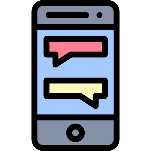Texting chatting social media message icon Texting chatting social media message icon