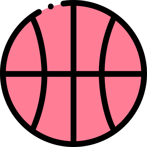 Basketball sports and competition equipment game icon Basketball sports and competition equipment game icon