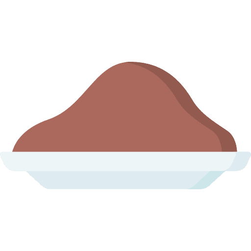 Cocoa chocolate dessert powder icon
