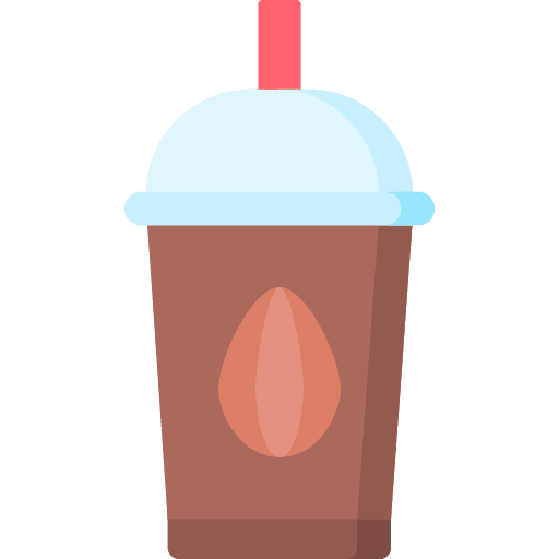 Cocoa drink straw food and restaurant icon Cocoa drink straw food and restaurant icon