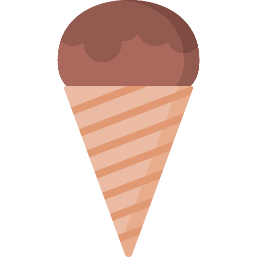 Ice cream cone dessert chocolate food and restaurant icon