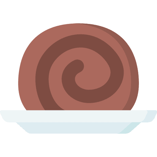Chocolate roll sweet food bakery chocolate roll icon Chocolate roll sweet food bakery chocolate roll icon