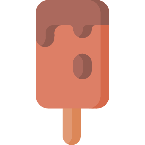 Ice cream stick sweet chocolate summer icon Ice cream stick sweet chocolate summer icon