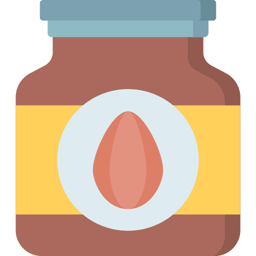 Chocolate cream dessert jar icon Chocolate cream dessert jar icon