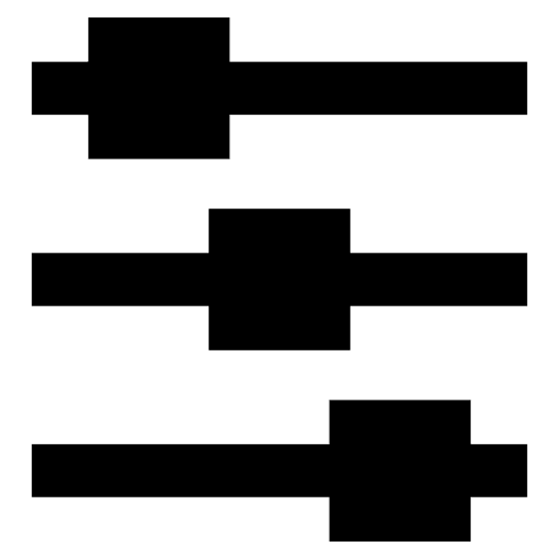 Equalizer option sound effect multimedia icon