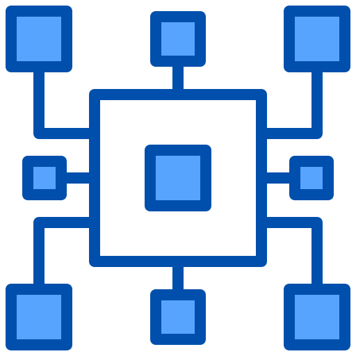 Mind map connection ui diagram icon
