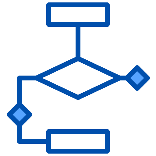 Flowchart business and finance graphic analytics icon Flowchart business and finance graphic analytics icon