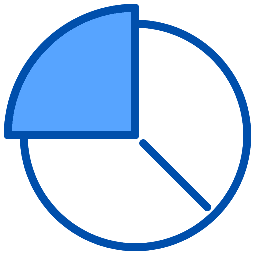 Pie chart fraction pie chart diagram icon Pie chart fraction pie chart diagram icon