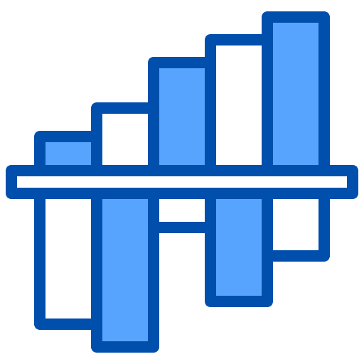 Reflection infographic graphic statistics icon Reflection infographic graphic statistics icon