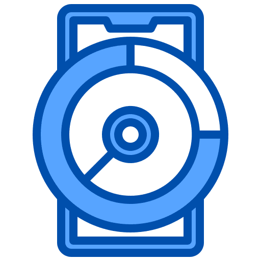 Smartphone stats pie chart smartphone icon Smartphone stats pie chart smartphone icon