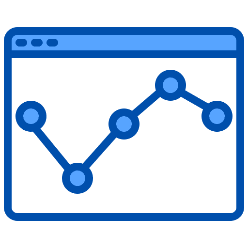 Website website bar chart browser icon Website website bar chart browser icon