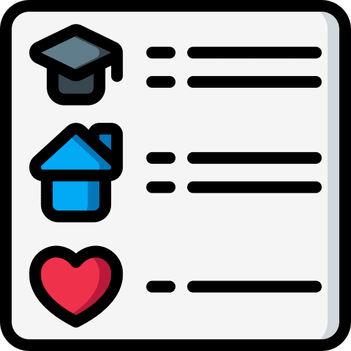 Bio page info social media icon