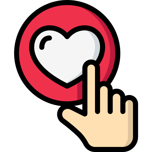 Love heart love react icon