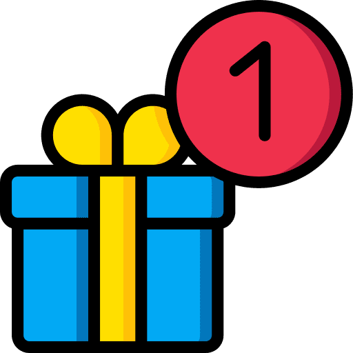 Reminder notification social media gift icon