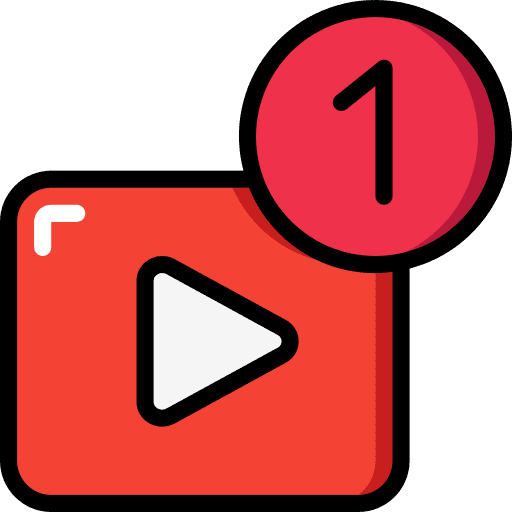 Video watch video notify icon