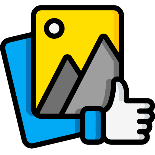 Like like photos social media icon