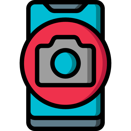 Mobile picture mobile photo icon